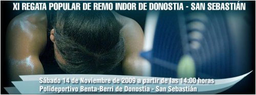 XI Regata Popular de Remo Indoor de Donostia - Logo